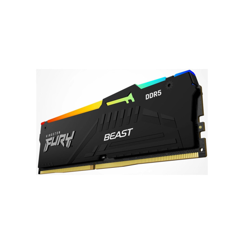 Модуль пам'яті для комп'ютера DDR5 128GB (2x64GB) 5600 MHz Beast RGB Kingston Fury (ex.HyperX) (KF556C40BBAK2-128)