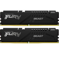 Модуль пам'яті для комп'ютера DDR5 32GB (2x16GB) 6400 MHz Beast Black EXPO Kingston Fury (ex.HyperX) (KF564C32BBE-32)