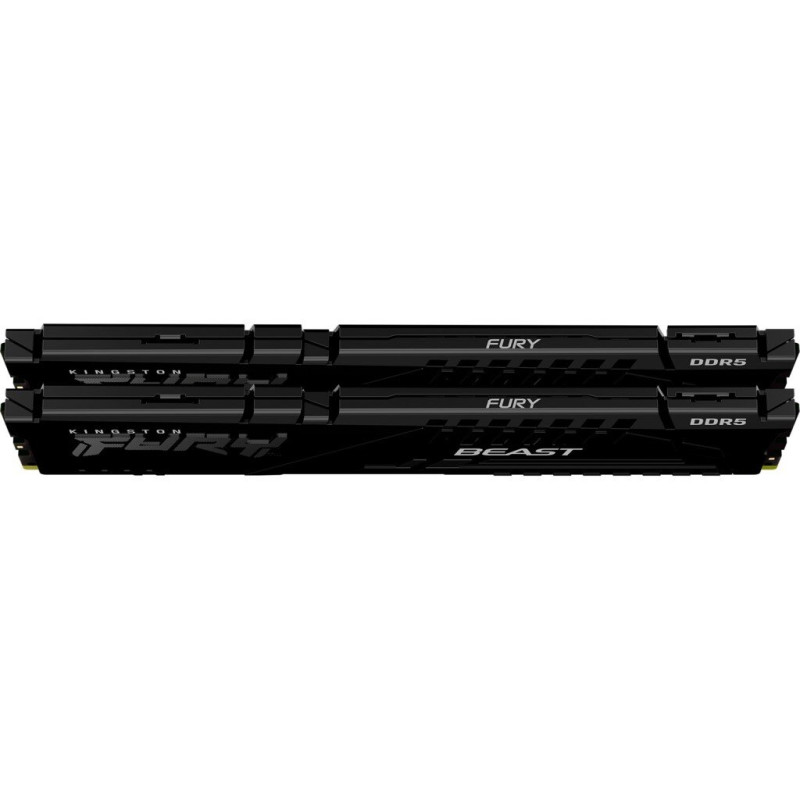Модуль пам'яті для комп'ютера DDR5 32GB (2x16GB) 6400 MHz Beast Black EXPO Kingston Fury (ex.HyperX) (KF564C32BBE-32)