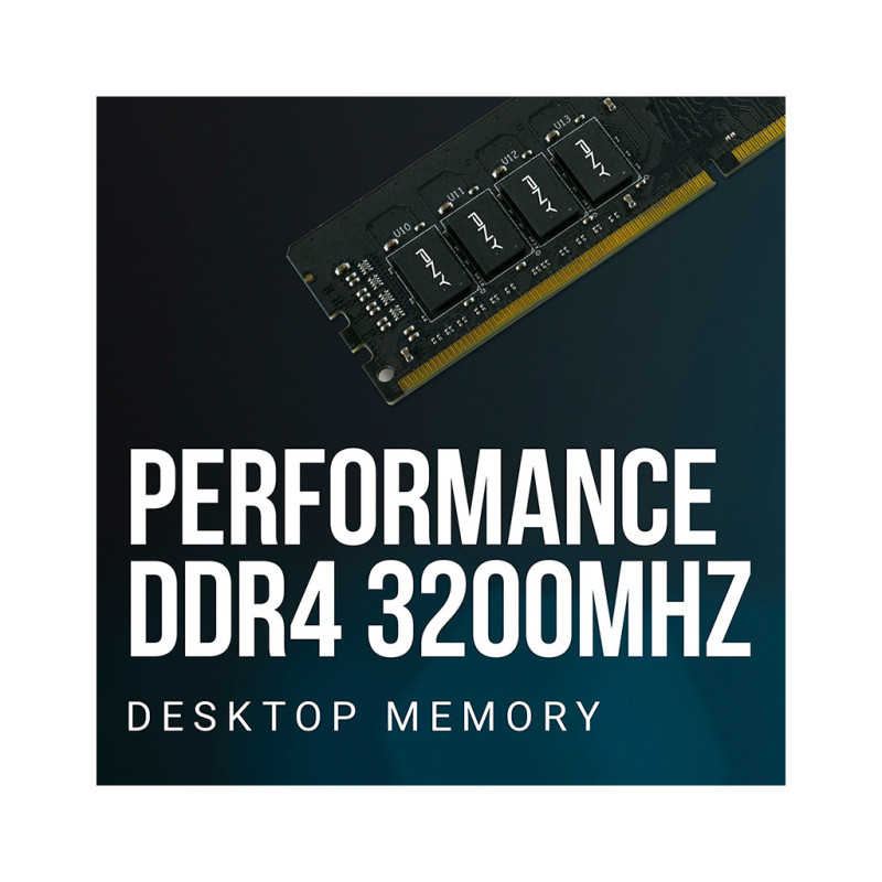Модуль пам'яті для комп'ютера DDR4 8GB 3200 MHz PNY (MD8GSD43200-SI)