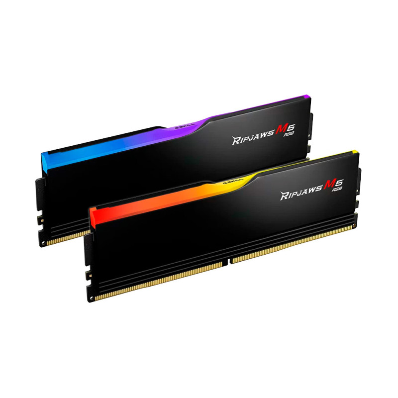 Модуль пам'яті для комп'ютера DDR5 64GB (2x32GB) 6400 MHz Ripjaws M5 RGB Matte Black G.Skill (F5-6400J3239G32GX2-RM5RK)