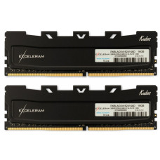 Модуль пам'яті для комп'ютера DDR4 16GB (2x8GB) 3200 MHz Kudos Black eXceleram (EKBLACK4163216AD)