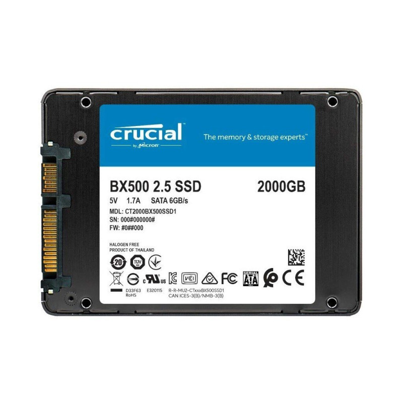 Накопичувач SSD 2.5" 2TB MICRON (CT2000BX500SSD1)