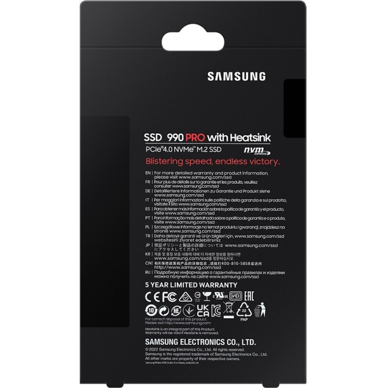 Накопичувач SSD M.2 2280 1TB Samsung (MZ-V9P1T0CW)