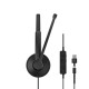 Навушники Epos Impact 100 MS Stereo USB-C+A Black (1001421)