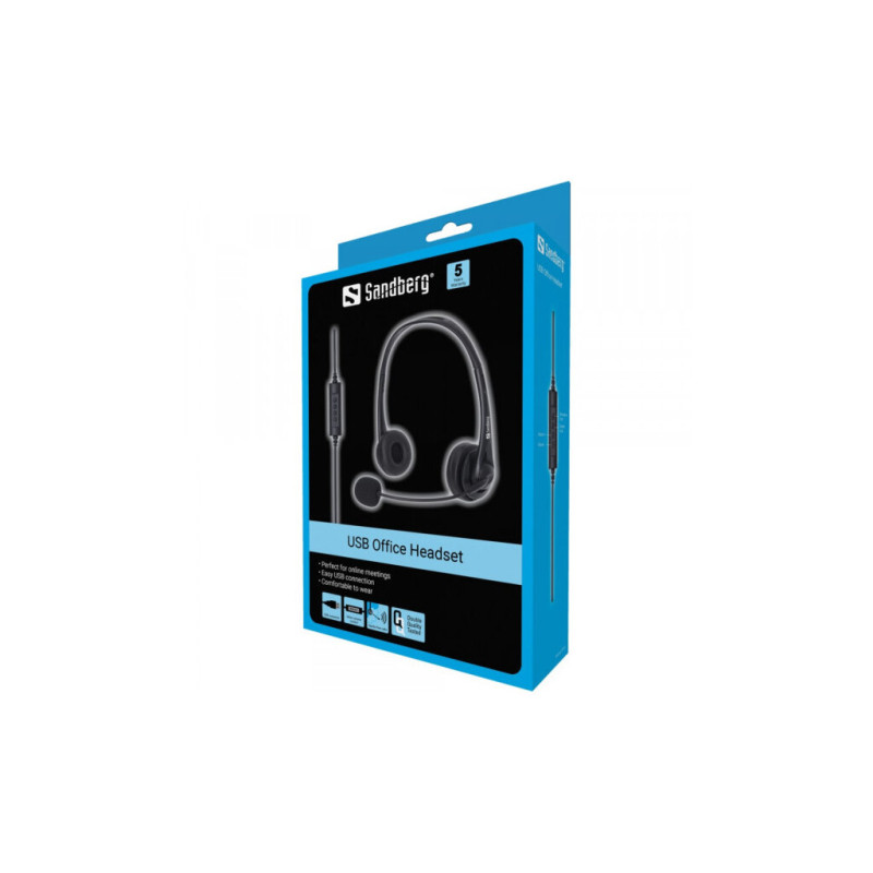 Навушники Sandberg Office USB Black (126-12)