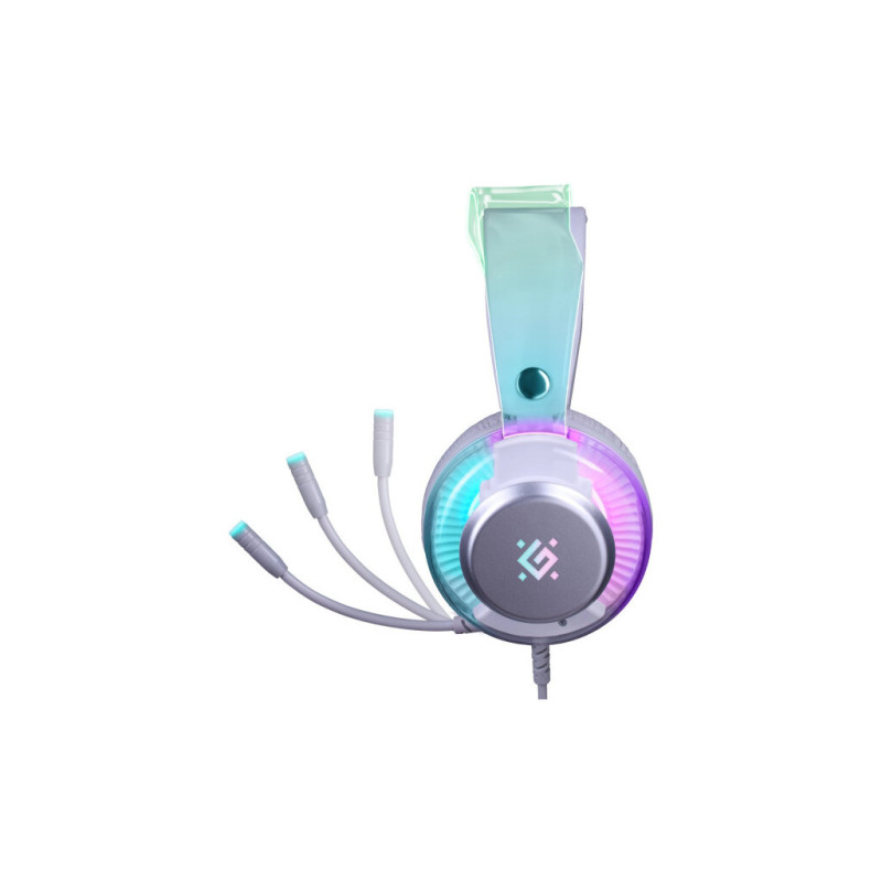 Навушники Defender Glitch RGB USB White (62490)