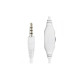 Навушники Gembird MHS-03 White/Red (MHS-03-WTRD)