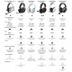 Навушники GamePro Asgard Freya Pro Wireless White/Blue (HSW201WB)