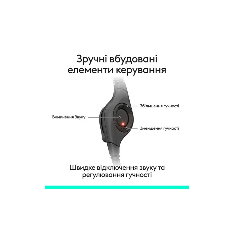 Навушники Logitech H390 USB-C Midnight Black (981-001576)