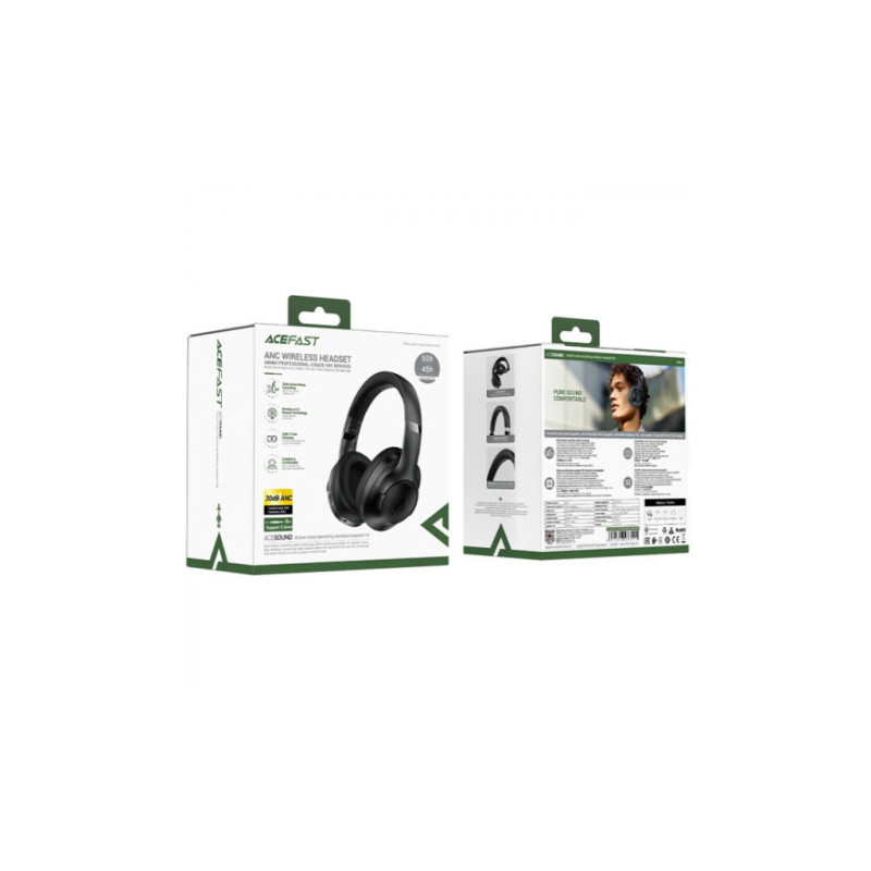 Навушники Acefast H4 ANC Bluetooth Black (6974316283515)
