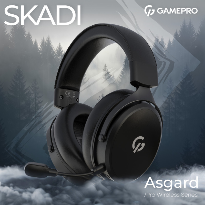 Навушники GamePro Asgard Skadi Wireless Black (HSW191B)