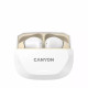 Навушники Canyon Hexagon 7 TWS ANC+ENC Wireless Charge White/Beige (CNS-TWS7WB)