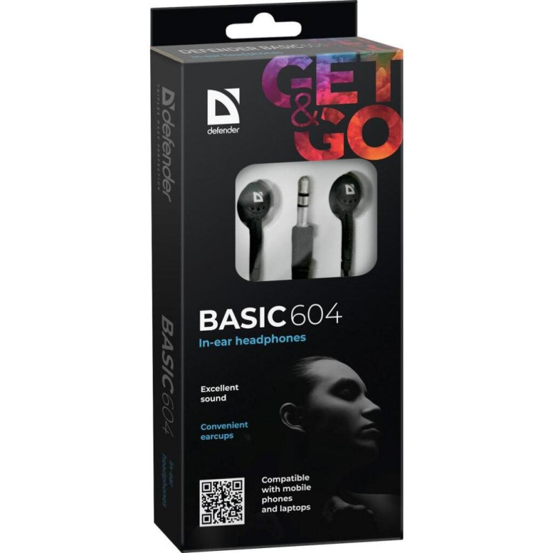 Навушники Defender Basic-604 Black (63604)