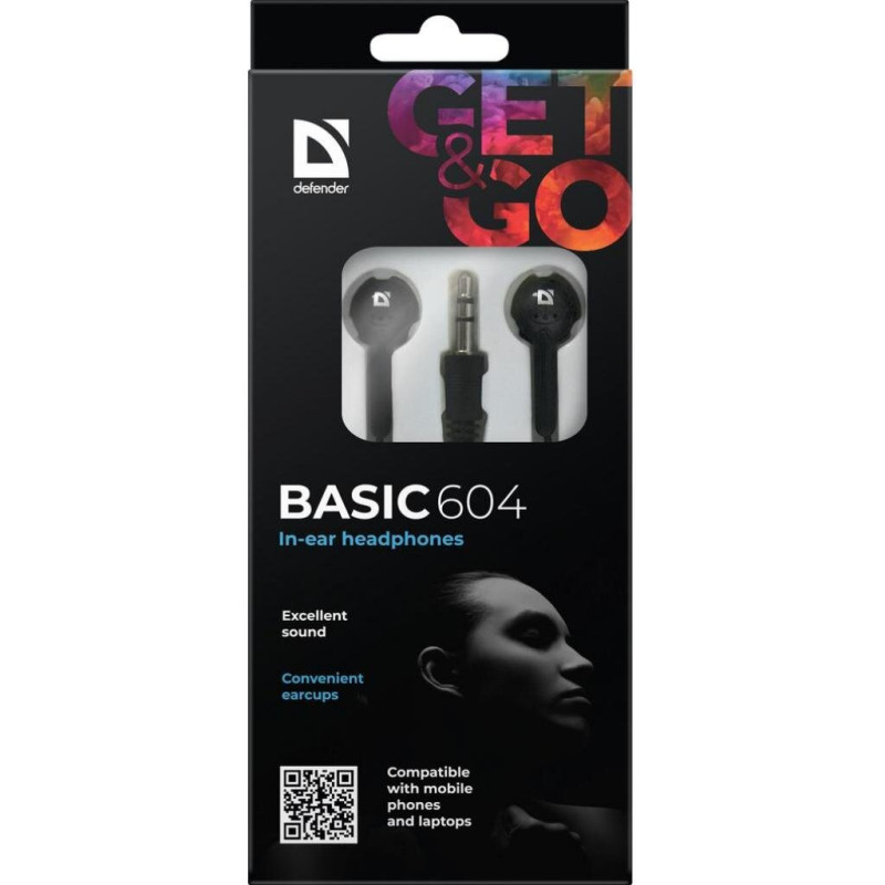 Навушники Defender Basic-604 Black (63604)