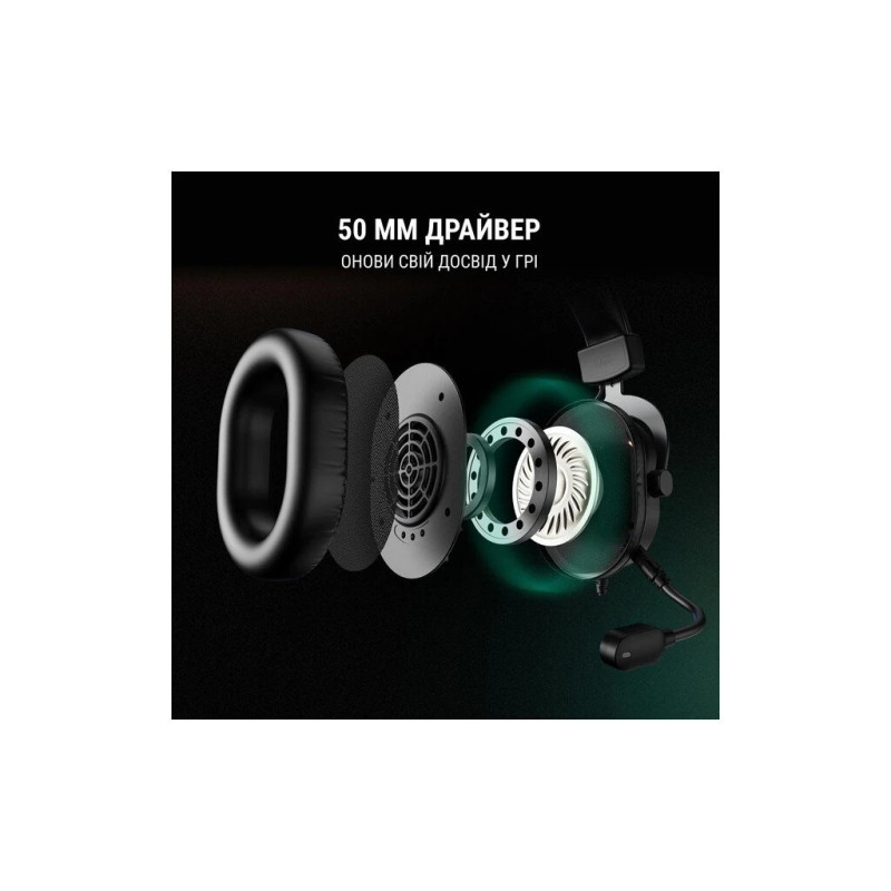 Навушники Fifine H6 RGB 7.1 Black (H6)