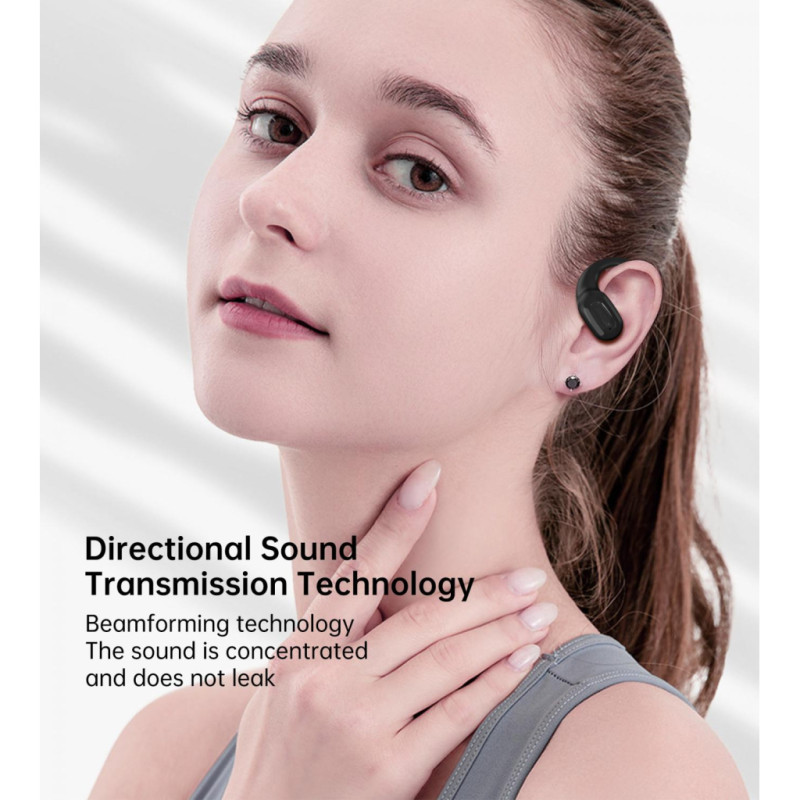 Навушники Choetech Open-ear з LED дисплеєм Black (BH-T25-BK)