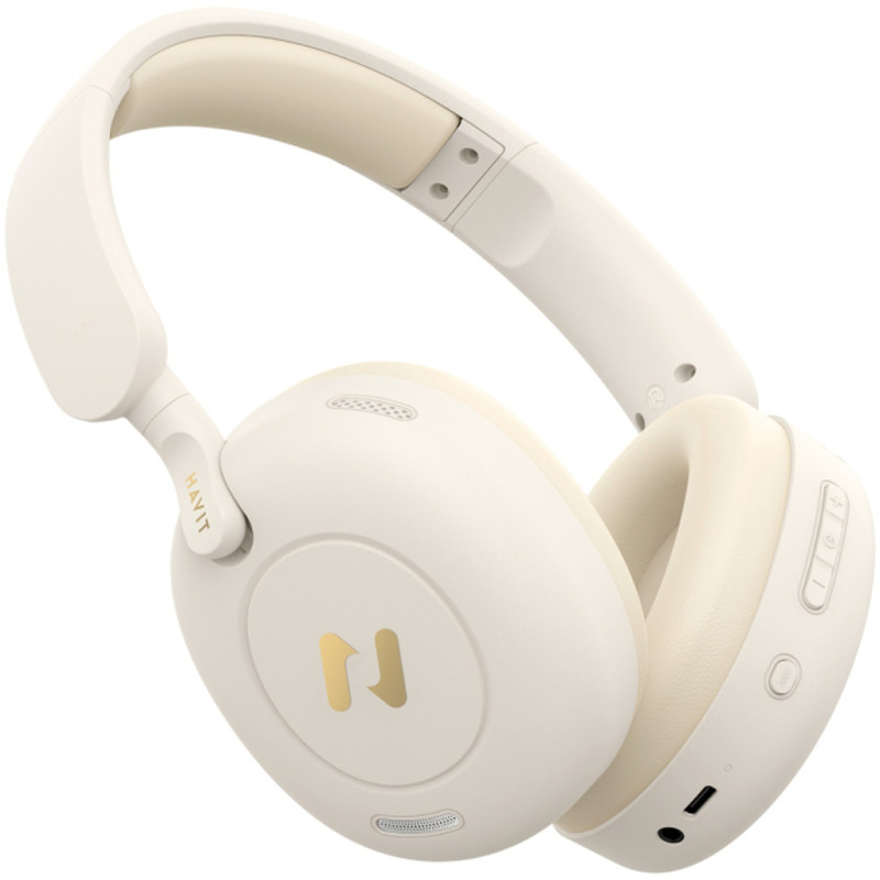 Навушники Havit HV-H655BT Pro ANC Beige (6939119065935)