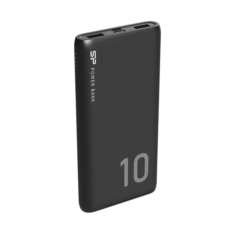Power Bank Silicon Power GP15 10000mAh, USB-A*2(5V/max.2.1A) (SP10KMAPBKGP150K)