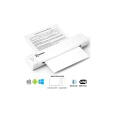 Принтер чеків UKRMARK M08-WT А4, Bluetooth, USB, білий (00883)