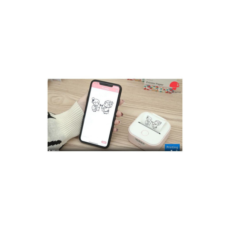 Принтер чеків UKRMARK P02BL Bluetooth, блакитний (00936)