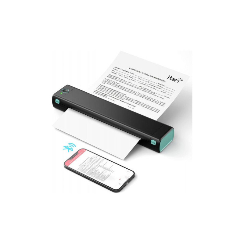 Принтер чеків UKRMARK M08-BK А4, Bluetooth, USB, чорний (00781)