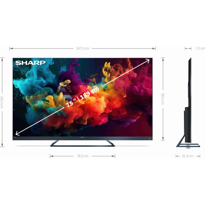 Телевізор Sharp 75FQ5EG (4T-C75FQ5EM2AG)