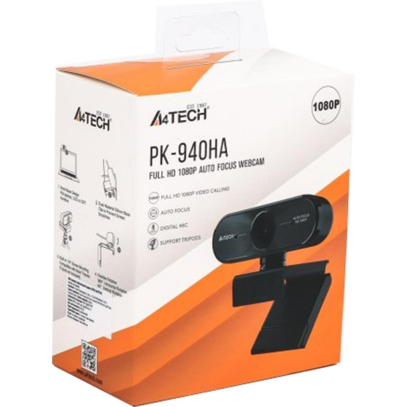 Веб-камера A4tech PK-940HA 1080P Black (PK-940HA)